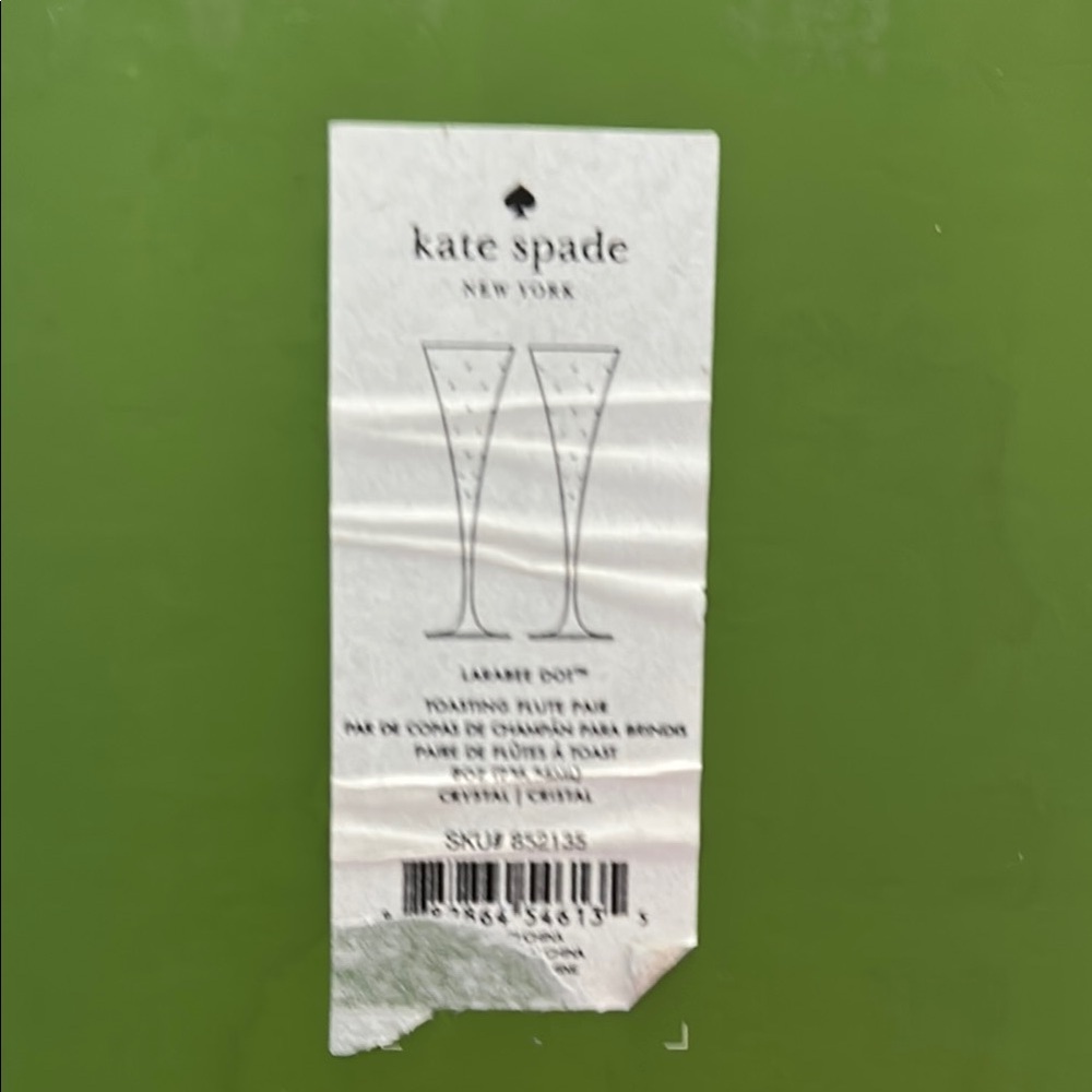 Kate Spade Larabee Dots Champagne Flutes